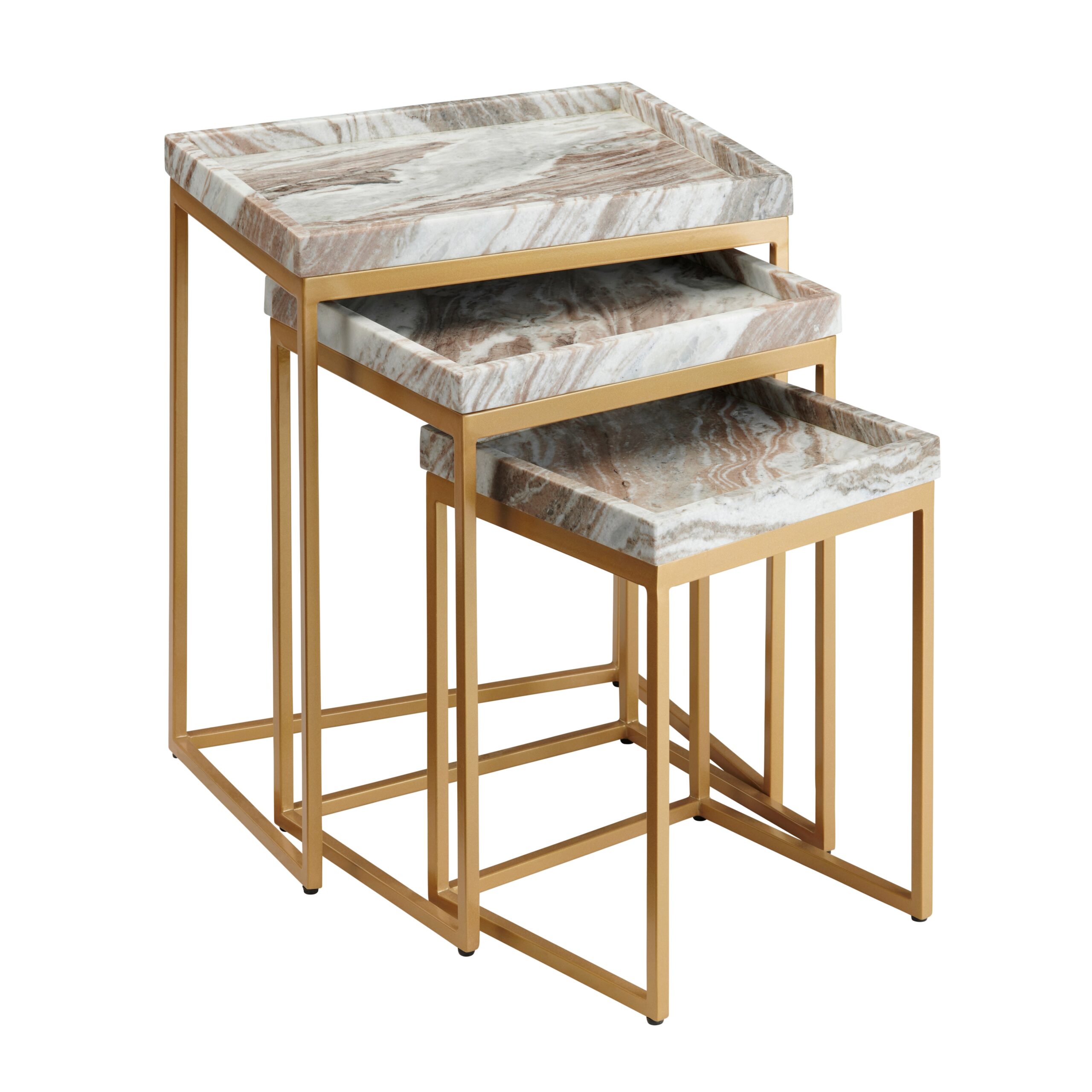 435236a0cc9aa5105506fc43255a108b Torrento Marble Nesting Tables - Image 1