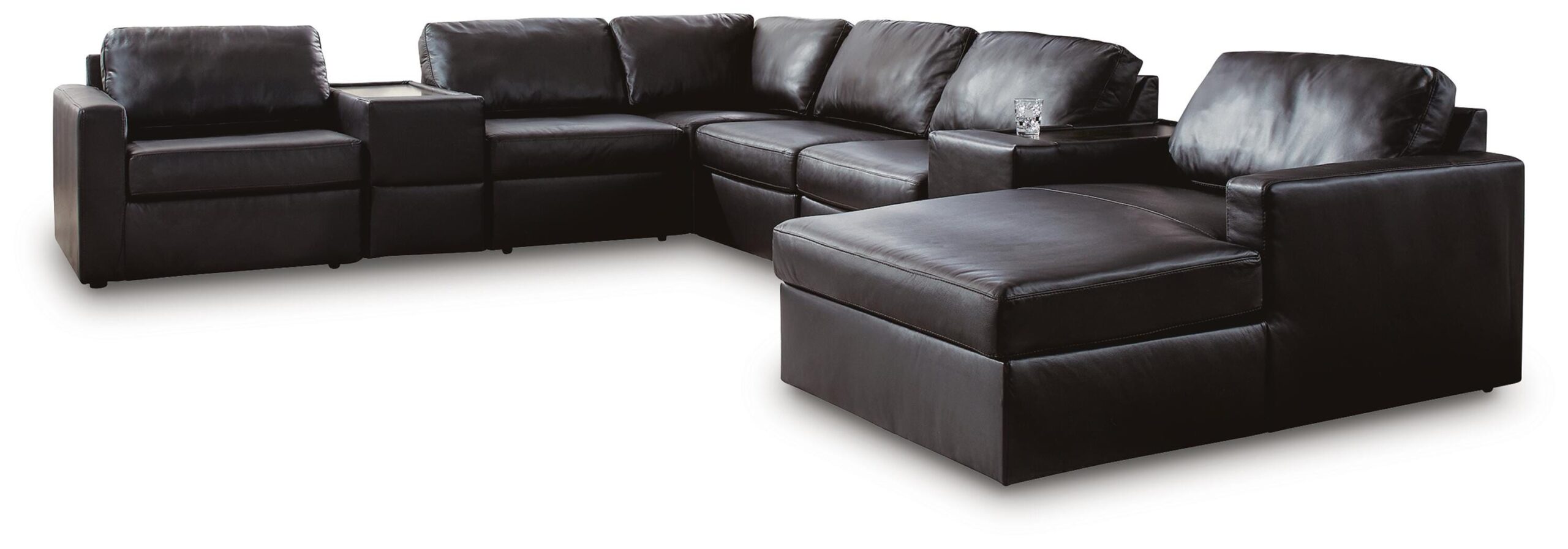 24e1c73272e44eee0c2d275ac422d4b9 Modmax II 8-Piece Sectional with Chaise and Storage Consoles - Image 1
