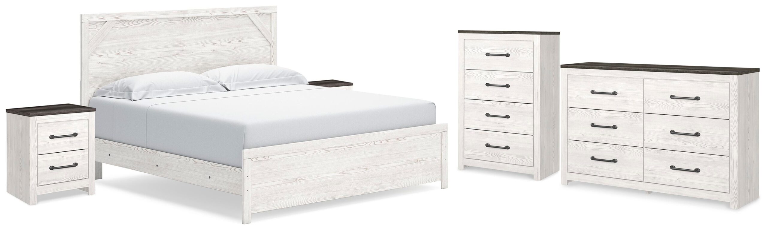 3a1ad40709af60b89b971b1343d0bd6e Gerridan King Panel Bed, Dresser, Chest and 2 Nightstands - Image 1