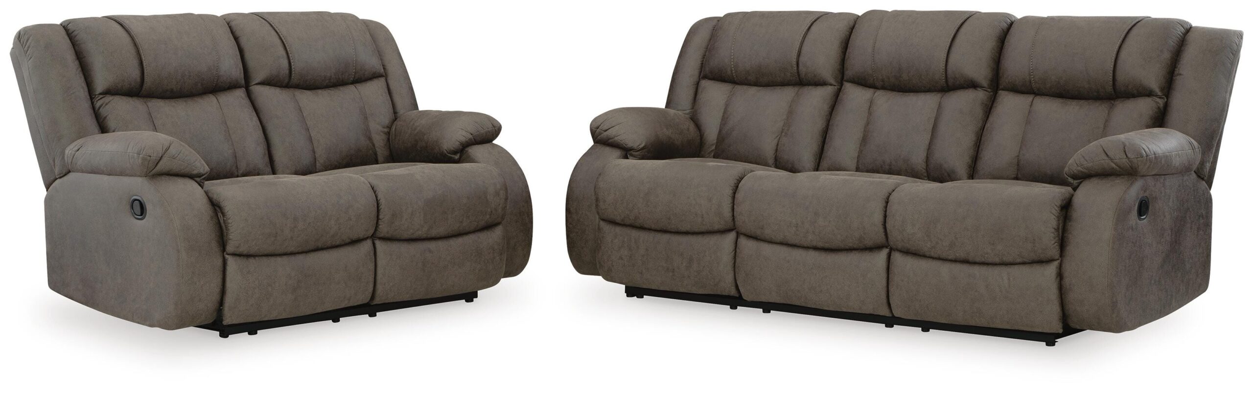 3f45e3eeaaaee700c400d58f9ef2b44a First Base Reclining Sofa and Loveseat - Image 1