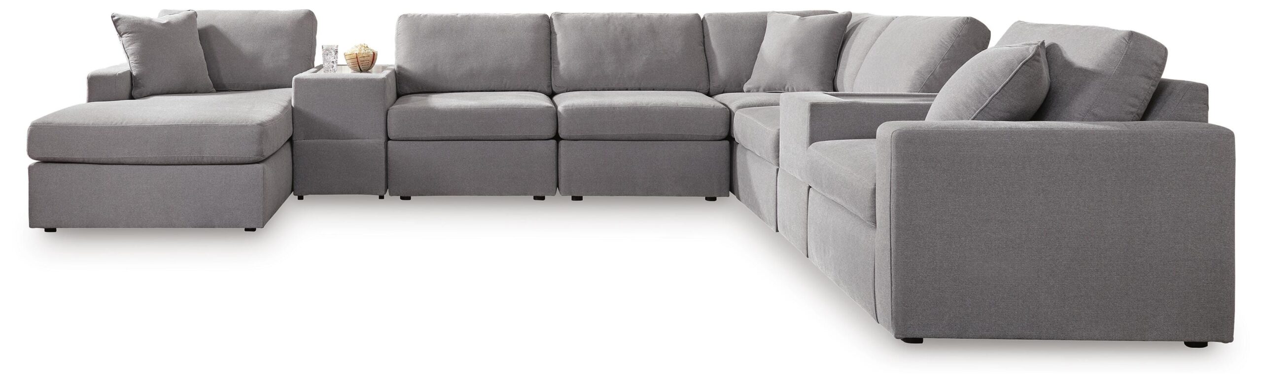 618073f0ba9734b20ec53655c344f3ad Modmax 8-Piece Sectional with Chaise - Image 1