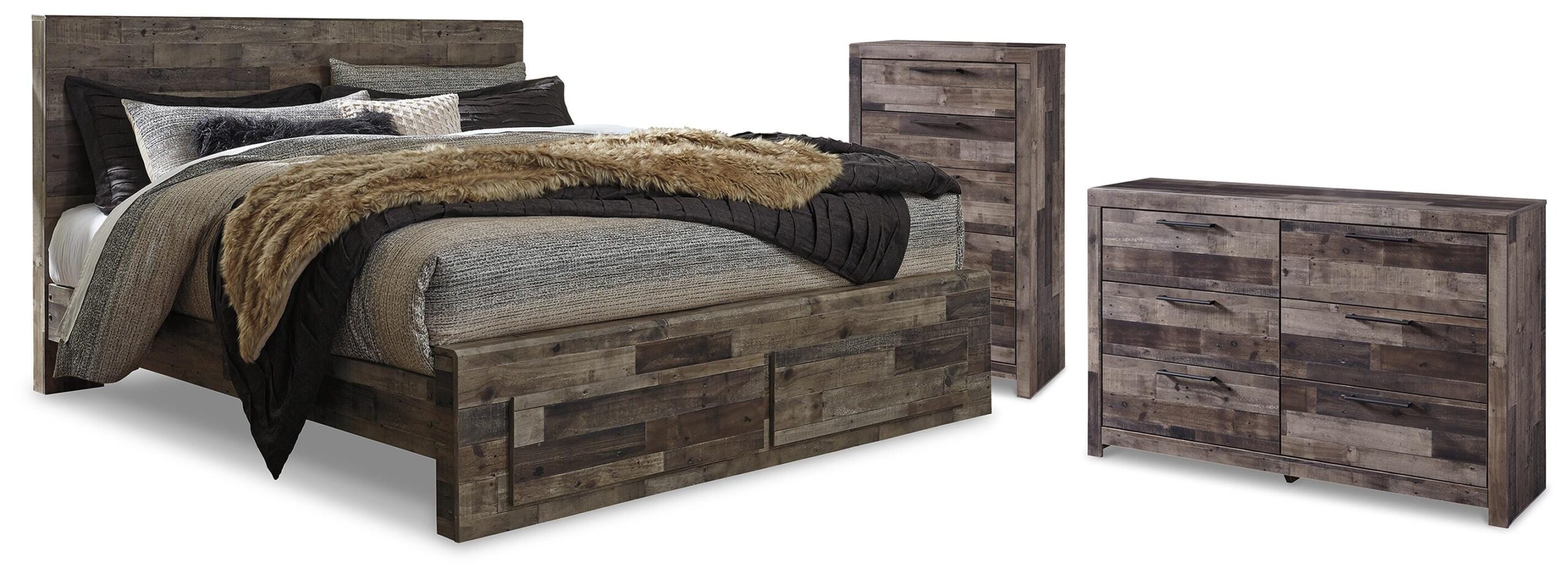 8f7e66049ee33172d228c74288e4b37a Derekson King Storage Bed, Dresser and Chest - Image 1