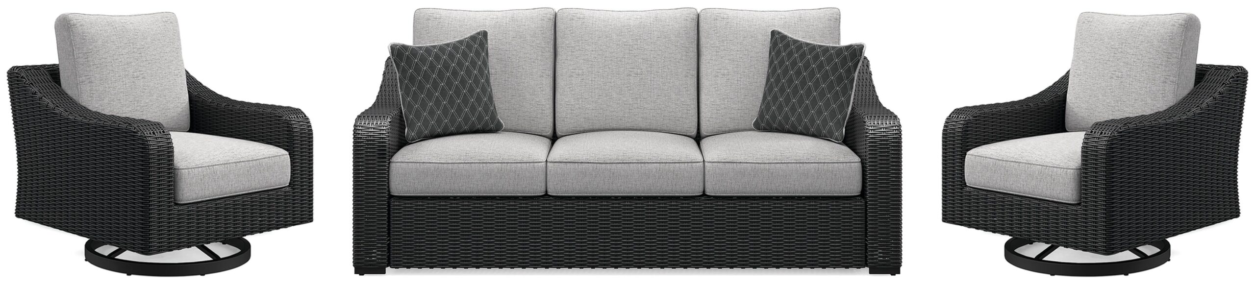 96b0e8f87a68acbf37d542e17de71ffb Beachcroft Outdoor Sofa and 2 Lounge Chairs - Image 1