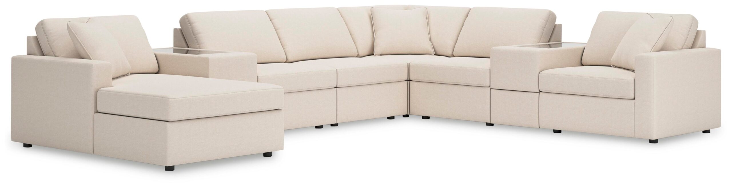 ab371c81b93854fa30482307a7a1bb19 Modmax 8-Piece Sectional with Chaise - Image 1