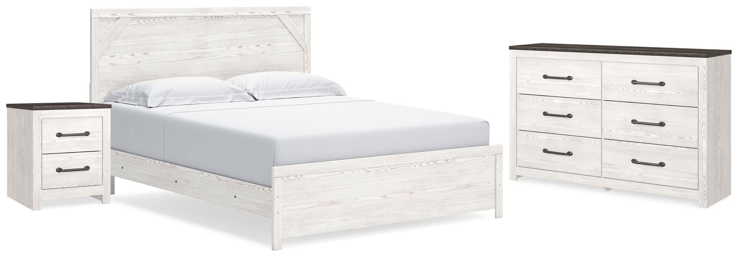 aea18fcb5525e5e05f8fe656fec1c4e5 Gerridan King Panel Bed, Dresser and Nightstand - Image 1