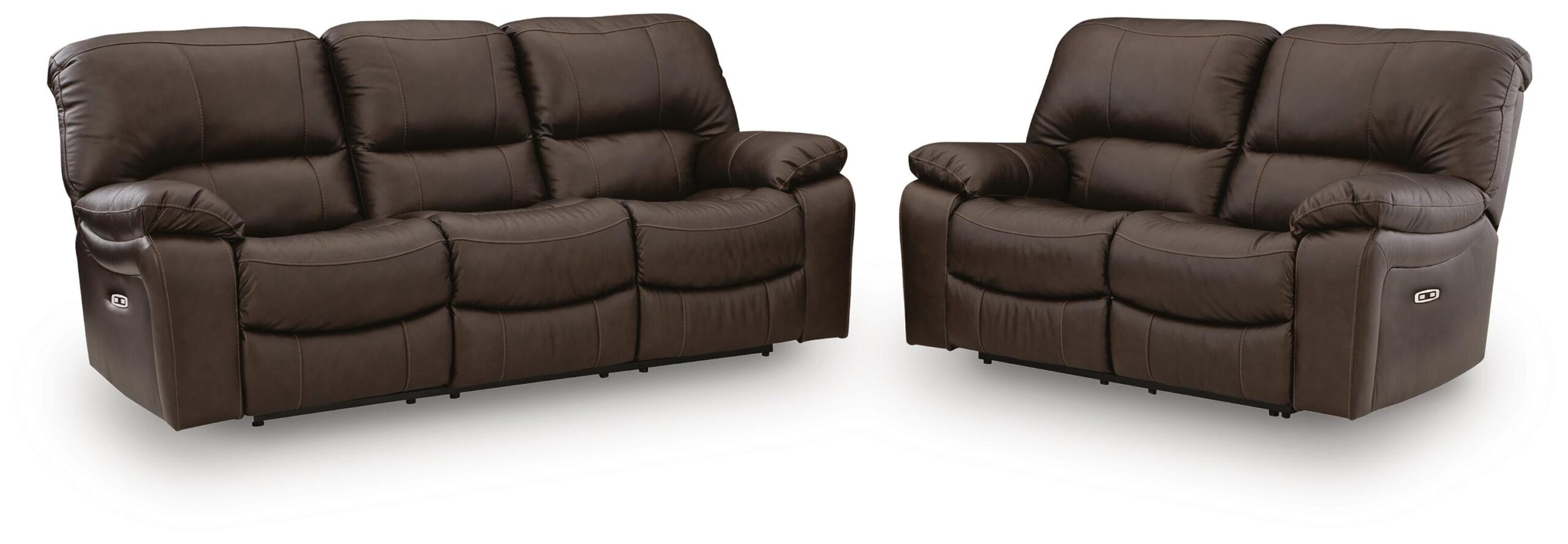 bb2e3df46a135ce612a60c223c4b5f8d Leesworth Power Reclining Sofa and Loveseat - Image 1
