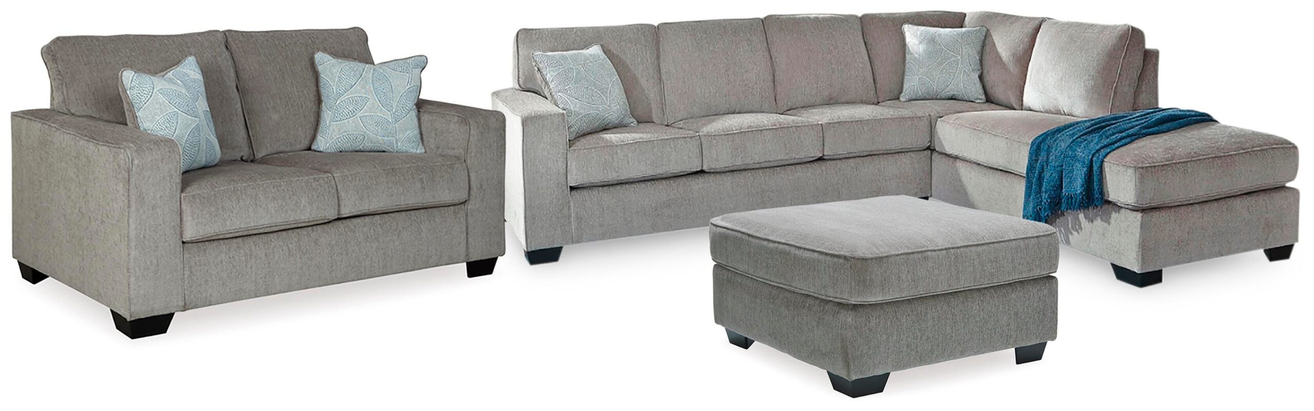 c0d3988a63e618d7a988e8972663f889 Altari 2-Piece Sleeper Sectional, Loveseat and Ottoman - Image 1