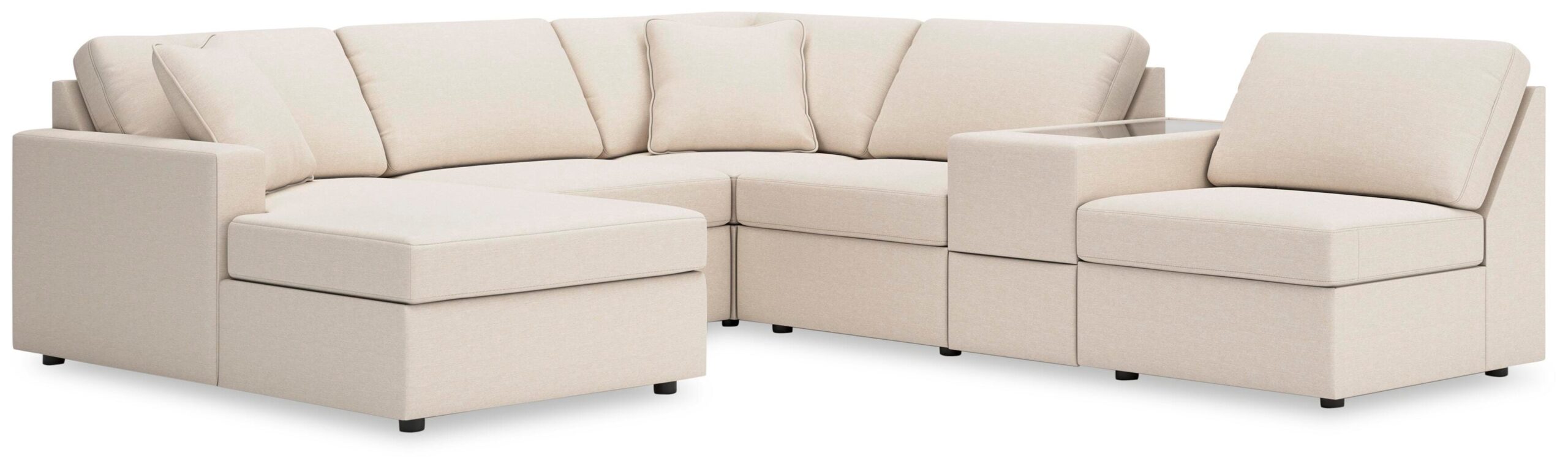 d1dc2be3d6280f6d2f1b9c696be5efb7 Modmax 6-Piece Sectional with Chaise - Image 1