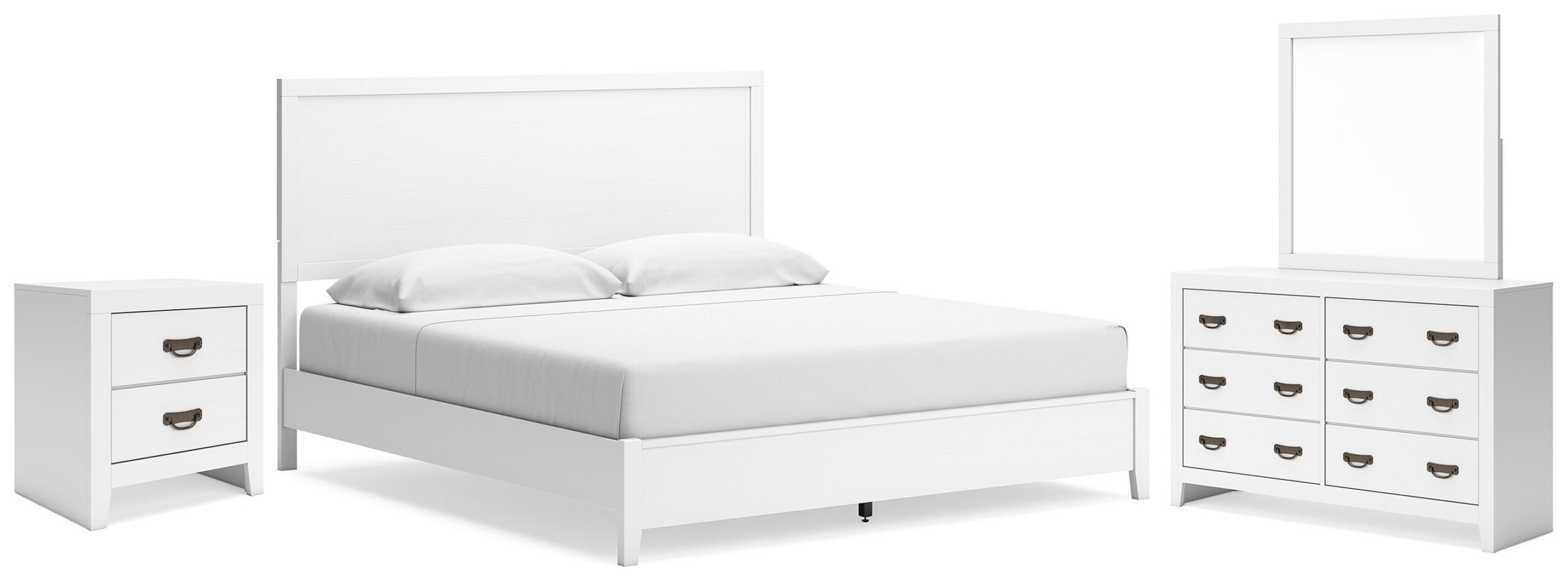 f98936be80fda1d1a75fe5afc95adce2 Binterglen King Panel Bed, Dresser, Mirror and Nightstand - Image 1